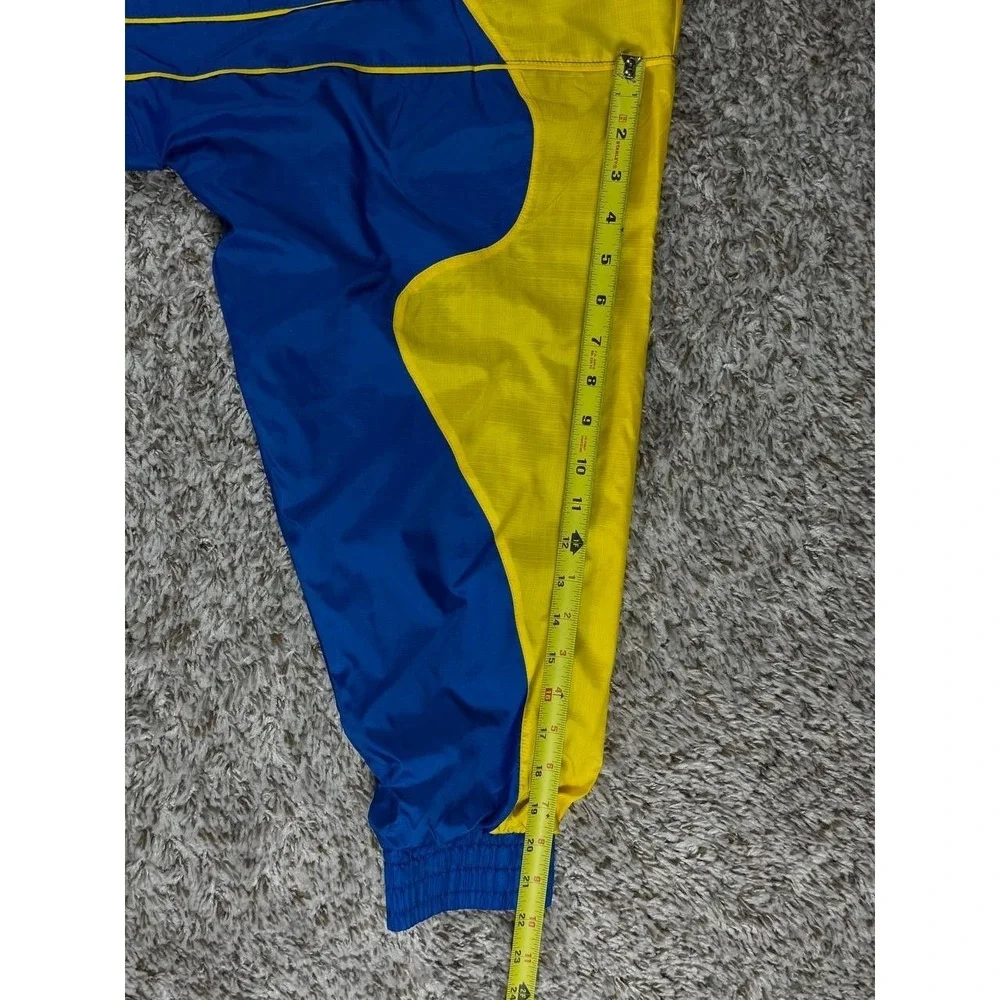 Nike Air Jordan Retro 5 Windbreaker Jacket Blue Yellow Men's 3XL 547683-474